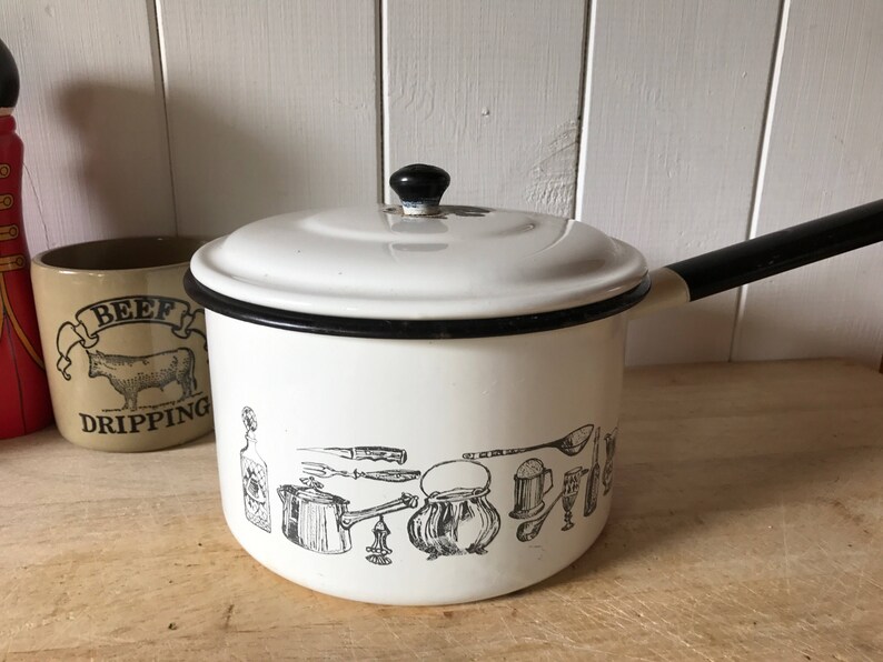Vintage MCM Judge ware enamel saucepan 1960's original Etsy
