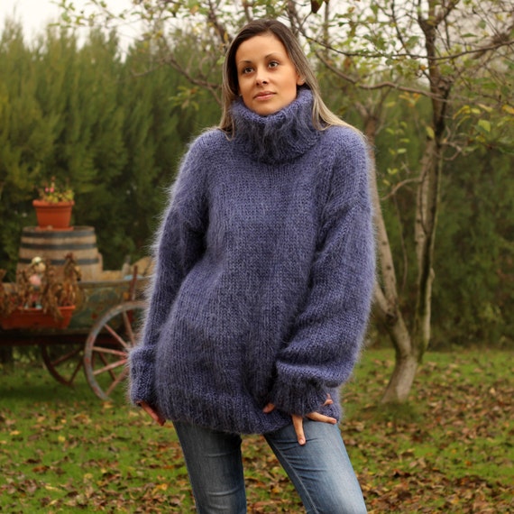 Mohair turtleneck sweater hotsell