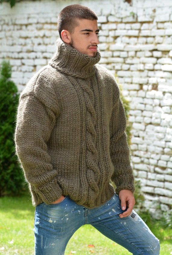 brown designer sweater