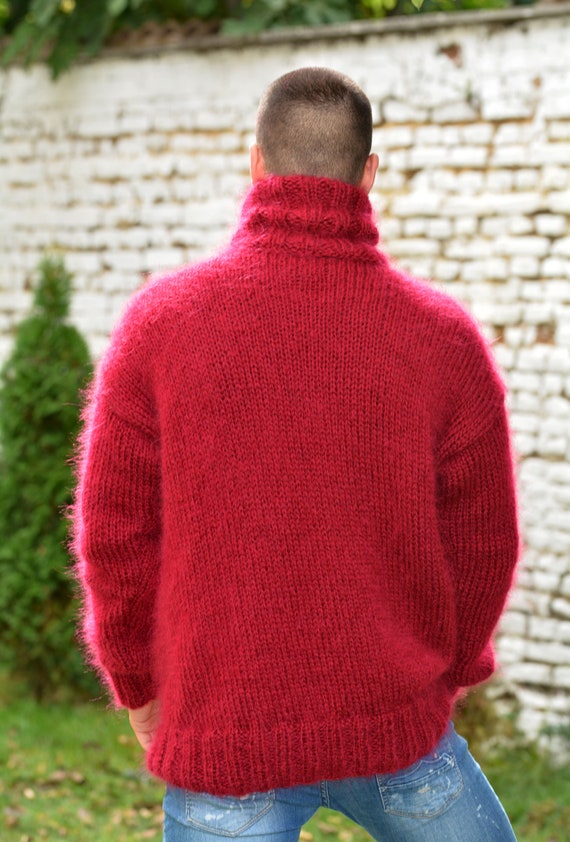 Red mohair best sale turtleneck