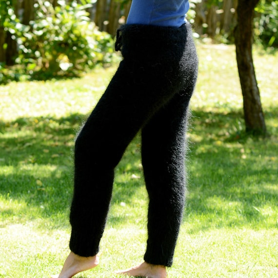 À la main tricot pantalon Mohair pantalon tricot pull noir couleur jambières fétiche Leggings fait sur commande b614ef À la main tricot pantalon Mohair pantalon tricot pull noir couleur jambières fétiche Leggings fait sur commande b614ef