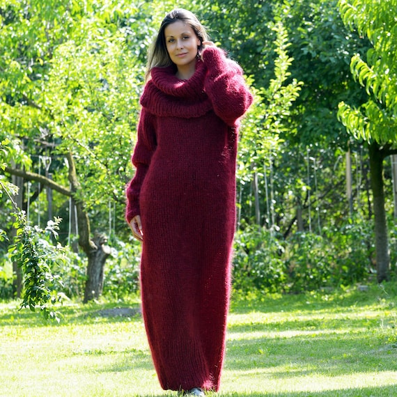 Fuzzy turtleneck sweater dress best sale