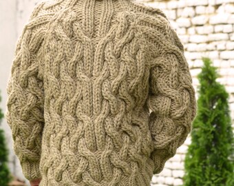 トップス UNUSED hand knit cable sweater facetasm UNUSED hand knit cable sweater facetasm