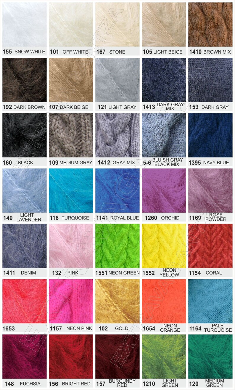 10 strands Hand Knitted Mohair Sweater, Blue mix Thick Turtleneck Jumper, Pullover Designer EXTRAVAGANTZA image 6