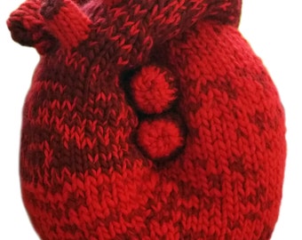 GIANT Stuffed Knit Anatomical Heart