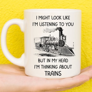 Gifts For Train Lovers, Train Gifts, Steam Train Gifts, Train Presents, Train Themed Gifts, Railway Gifts, Train Enthusiast, Novelty Mug