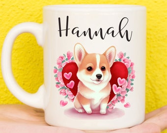 Personalised Corgi Gifts, Corgi Mug, Corgi Lovers, Corgi Owners, Corgi Gifts, Corgi Mum, Corgi Dad, Corgi Theme, Valentines Gifts