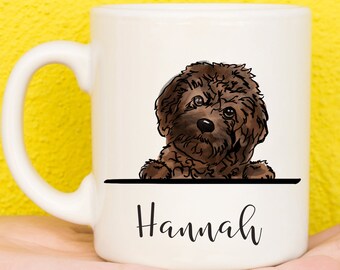 Cavapoo Mug, Mug For Cavapoo Lovers, Personalised Dog Mug, Mothers Day Gifts For Women & Girls, Cavapoo Gifts, Cavapoo Dog, Name Mug