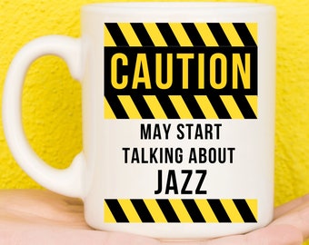 Regalos de jazz, Tazas de jazz, Regalos para amantes del jazz, Regalos de música de jazz, Tema de jazz, Regalos para amantes de la música, Regalos de música, Tema musical, Taza de cumpleaños