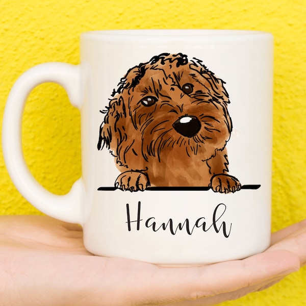 Labradoodle Mug, Mug For Labradoodle Lovers, Personalised Dog Mug, Mothers Day Gifts For Women & Girls, Labradoodle Gift, Labradoodle Puppy