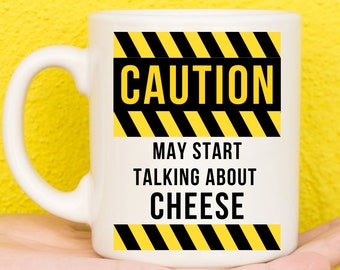 Gifts For Cheese Lovers, Cheese Gifts, Cheese Presents, Cheese Mug, I Love Cheese Gifts, Unique Cheese Gift, Funny Mug, Novelty Mug