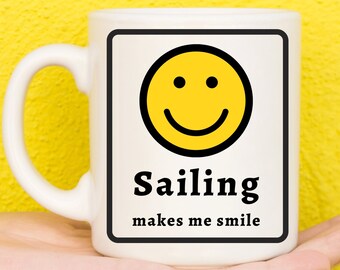 Sailing Gifts, Gifts For Sailors, Sailing Presents, Gifts For Sailboat Lovers, Sailboat Presents, Sailing Theme, Nautical Gifts, Novelty Mug