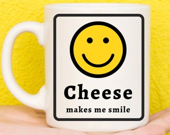 Cheese Gifts, Cheese Mug, Gifts For Cheese Lovers, Cheese Presents, I Love Cheese Gifts, Unique Cheese Gift, Funny, Novelty Mug