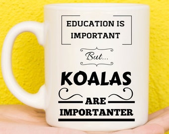 Koala Gifts, Gifts For Koala Lovers, Koala Themed Presents, Koalas, Koala Mug, Animals, Cute Koala, Novelty Mug, Funny Mug