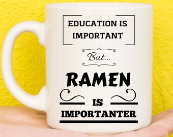 Ramen Gifts, Ramen Noodle Gifts, Gifts For Ramen Lovers, Ramen Themed, Cute Ramen Mug, Funny Ramen Presents, Gifts For Students, Novelty