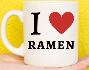 I Love Ramen Gifts, Ramen Mug, Ramen Noodle Gifts, Gifts For Ramen Lovers, Cute Ramen Mug, Funny Ramen Presents, Gifts For Students
