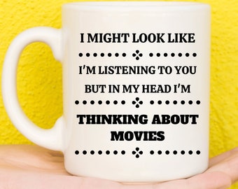 Regali per gli amanti del cinema, regali per gli appassionati di cinema, amanti del cinema, regali per film, regali per cinefili, film a loro volta, tazza da film, tazza divertente