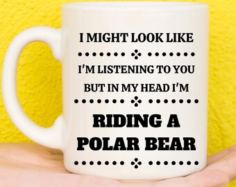 Eisbär Geschenke, Geschenke für Eisbär Liebhaber, Eisbär Thema, Eisbär Geschenke, Geschenke für Tierliebhaber, Neuheit Tasse, Lustige Tasse