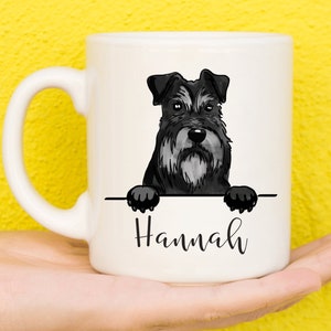 Miniatuur Schnauzer Mok, Mok voor Miniatuur Schnauzer Lover, Gepersonaliseerde Hond Mok, Moederdag geschenken voor vrouwen en meisjes, Mini Schnauzer Gift