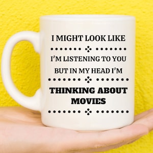 Gifts For Movie Lovers, Gifts For Movie Buffs, Film Lovers, Movie Gifts, Gifts For Cinephiles, Movie Themed, Movie Mug, Funny Mug