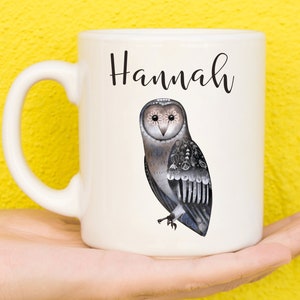 Kubek Sowa, Zimowy Kubek Sowa Dla Miłośników Sów, Personalizowany Kubek Sowa, Prezenty Na Dzień Matki Dla Kobiet i Dziewcząt, Prezenty Sowa, Kubek Imienny, Urodziny