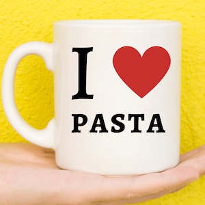I Love Pasta Gifts, Gifts For Pasta Lovers, Pasta Related Gifts, Pasta Themed, Pasta Enthusiast, Spaghetti, Unique Gifts, Funny Birthday Mug