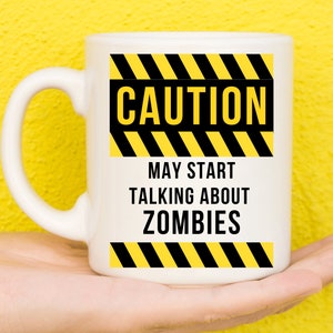 Zombie Gifts, Zombie Stuff, Gifts For Zombie Lovers, Zombie Survival Gifts, Unique Zombie Presents, Funny Mug, Walking Dead Gift, Zombie Mug