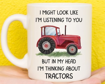Tractor Mug, Tractor Gift, Gift for Farmer, Funny Tractor Mug, Farming Gift, Tractor Driver Gifts, Tractor Driving Gifts for Men, Him,