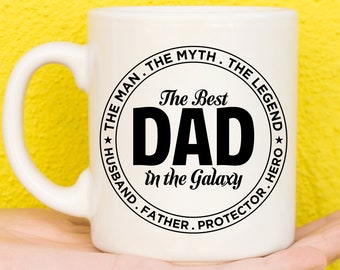 Galaxy Dad, Regalo para papá, Taza divertida de papá, Taza del día del padre, Regalo para papá, Regalo de cumpleaños de hijo / hijas para papá, Regalo de Navidad