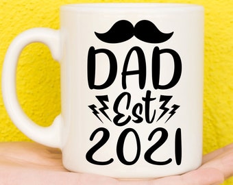Papá nuevo, Regalo para papá, Taza divertida de papá, Taza del día del padre, Regalo para papá, Regalo de cumpleaños de hijo / hijas para papá, Regalo de Navidad