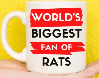 Rat Gifts, Rat Mug, Gifts For Rat Lovers, Rat Themed Presents, Rats, Rat Owners, Pet Rat Theme, Animal Lovers, Novelty Mug, Funny Mug