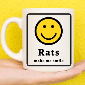 Rat Gifts, Rat Mug, Gifts For Rat Lovers, Rat Themed Presents, Rats, Rat Owners, Pet Rat Theme, Animal Lovers, Novelty Mug, Funny Mug