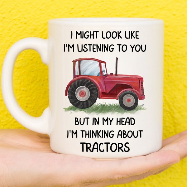 Tractor Mug, Tractor Gift, Gift for Farmer, Funny Tractor Mug, Farming Gift, Tractor Driver Gifts, Tractor Driving Gifts for Men, Him,