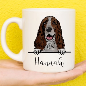 Springer Spaniel Mug, Mug For Springer Spaniel Lovers, Personalised Dog Mug, Mothers Day Gifts For Women & Girls, Springer Spaniel Gifts