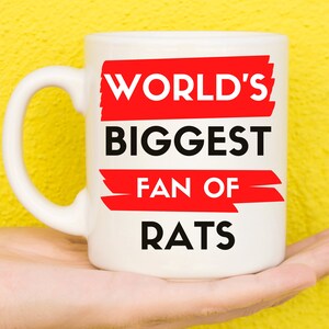 Rat Gifts, Rat Mug, Gifts For Rat Lovers, Rat Themed Presents, Rats, Rat Owners, Pet Rat Theme, Animal Lovers, Novelty Mug, Funny Mug