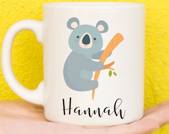 Personalised Koala Gifts, Gifts For Koala Lovers, Personalised Mugs, Koala Lovers, Custom Mug, Personalised Gift, Cup, Coffee Mugs, Name Mug