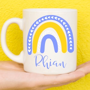 Personalisierte Tassen, benutzerdefinierte Becher, personalisierte Geschenk, personalisierte Tasse, personalisierte Kaffeebecher, Name Becher, Design Becher, Geburtstag, Regenbogen-Geschenk