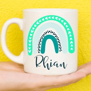 Personalisierte Tassen, benutzerdefinierte Becher, personalisierte Geschenk, personalisierte Tasse, personalisierte Kaffeebecher, Name Becher, Design Becher, Geburtstag, Regenbogen-Geschenk