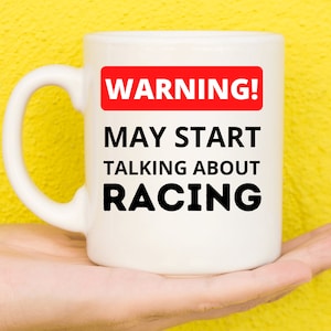 Regali da corsa, regali sportivi, regali di guida, regali di auto, regali di Formula 1, appassionati di auto, regali per gli amanti delle corse, tema di gara, tazza divertente, tazza di caffè