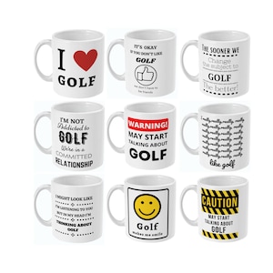 Ctdream Golf Gift, Golf Mug, Funny Golf Gifts for Men, Him, Husband, Boyfriend, Dad, Gift for Golfers, Golfing Gifts, Playing Golf Coffee Mug 11oz