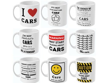 Car Gifts, Gifts For Car Lovers, Gifts For Car Guys, Car Mug, Car Enthusiast Gifts, Car Theme, Car Presents, Auto Lovers, Birthday Mug