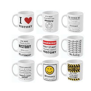 History Gifts, Gifts For History Buffs, Gifts For History Lovers, History Mug, History Buff, History Nerd, Historians, Teacher, Funny Mug