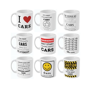 Car Gifts, Gifts For Car Lovers, Gifts For Car Guys, Car Mug, Car Enthusiast Gifts, Car Theme, Car Presents, Auto Lovers, Birthday Mug