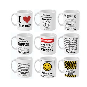 Käsegeschenke, Geschenke für Käseliebhaber, Käsebecher, Käsegeschenke, Ich liebe Käse, Käse thema, Cheesy, Lustiges Käsegeschenk, Geburtstagsbecher