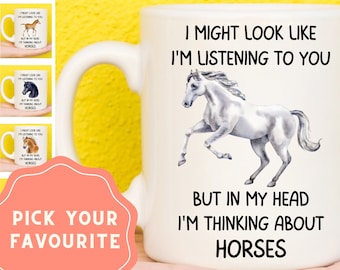 Funny Horse Mug, Gifts For Horse Lovers, Horse Riding Gifts, Horse Gifts, Horse Presents, Equestrian Gifts, Horse Themed Gifts, Horse Mug