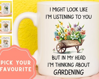 Gardening Mug, Gardening Gifts, Gifts For Garden Lovers, Gardening Gift Ideas, Gifts For Gardeners, Plant Lovers Gifts, Gardening Presents