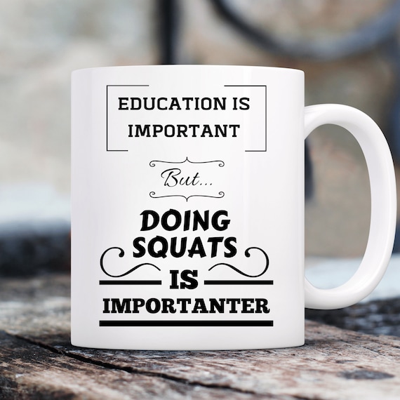 Gifts For Gym Lovers, Gym Gifts, Fitness Gifts, Fitness Lovers, Gym  Presents, Gym Goers, Fitness Presents, Squats, Funny Mug