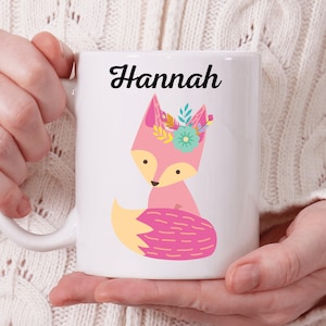 Personalised Fox Gifts, Gifts For Fox Lovers, Personalised Mug, Foxes, Fox Mug, Fox Things, Fox Stuff, Animal Lovers, Novelty Mug, Funny Mug