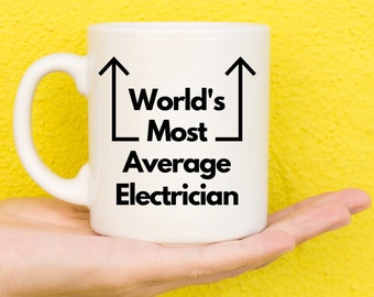 Gifts For Electricians, Gifts For Sparkies, Gifts For Tradespeople, Electrical Gifts, Electrician Theme, Electrician Birthday, Novelty Mug