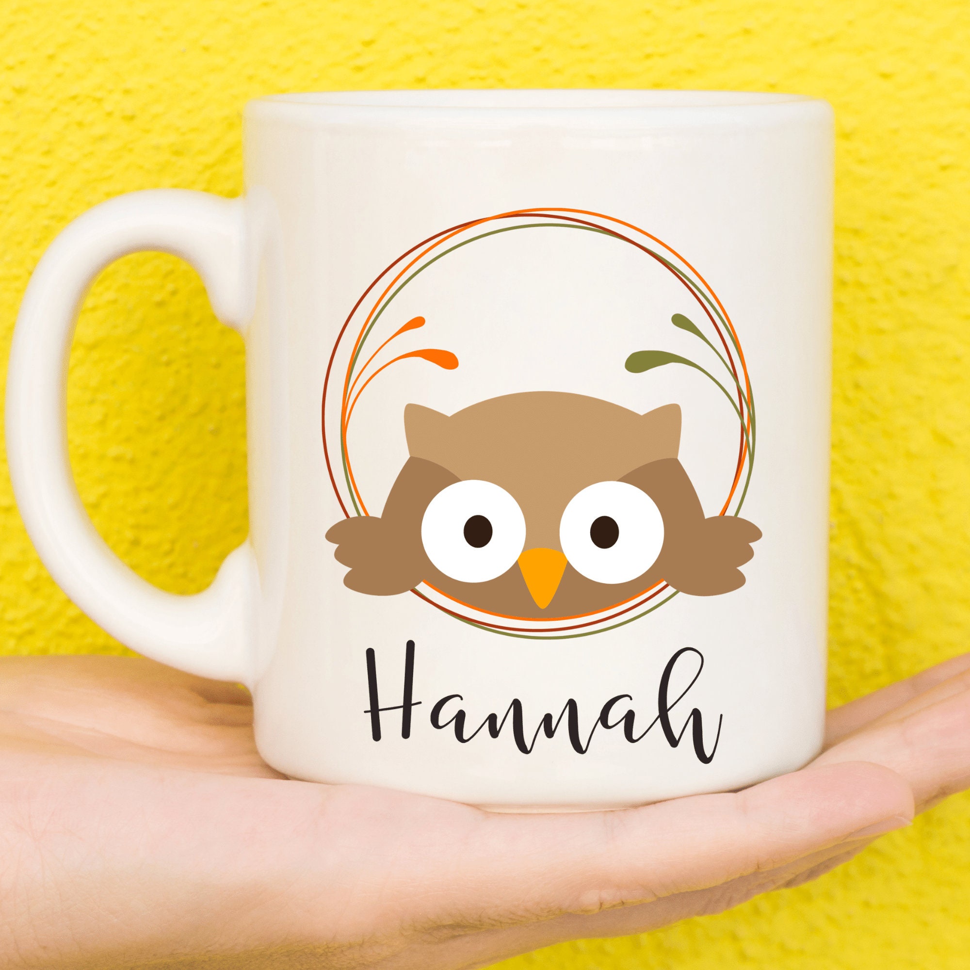 Owl Mug, Owl Gift, Personalised Mugs, Custom Mug, Personalised Gift, Personalised Cup, Design Coffee